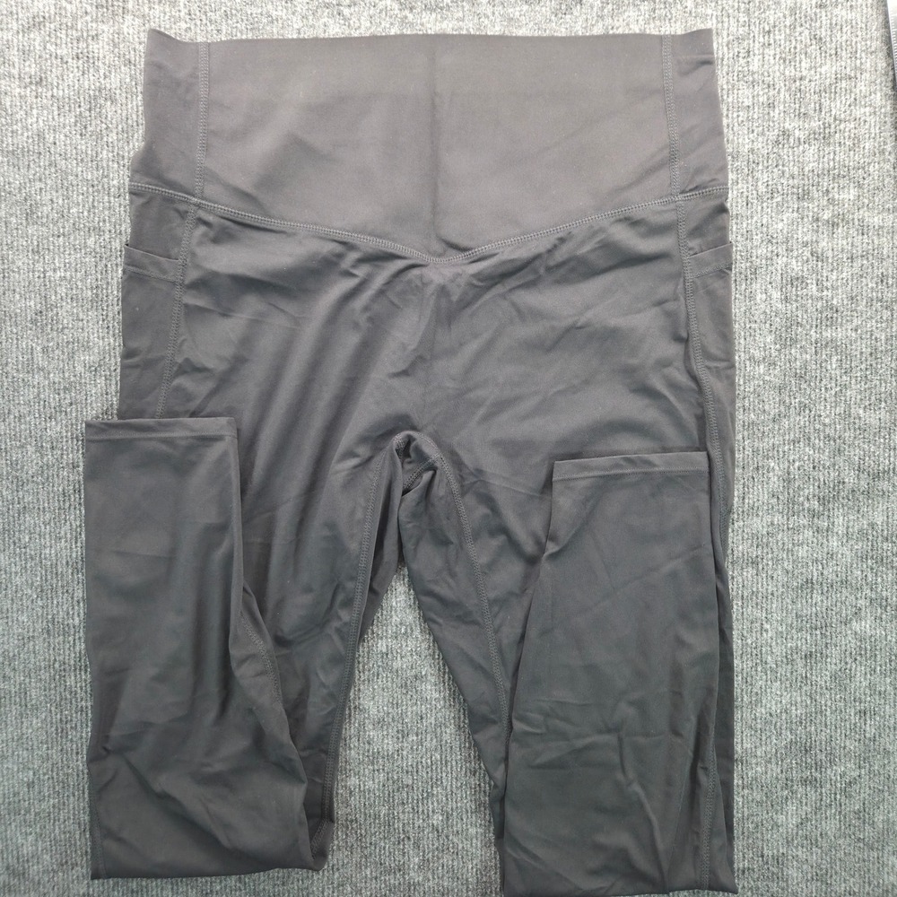 Halara Black High Waisted Pocket Leggings Full Length XL Athleisure Gorpcore